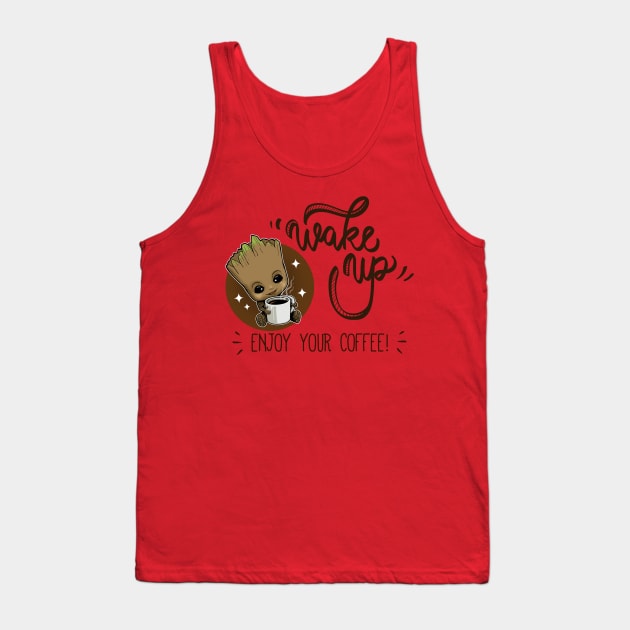 WAKE UP Tank Top by peekxel